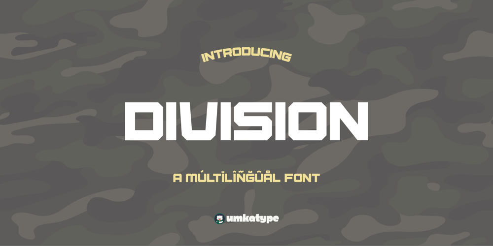 Division font