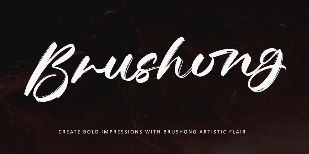 Brushong font
