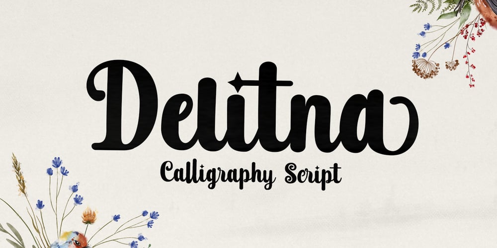 Delitna font