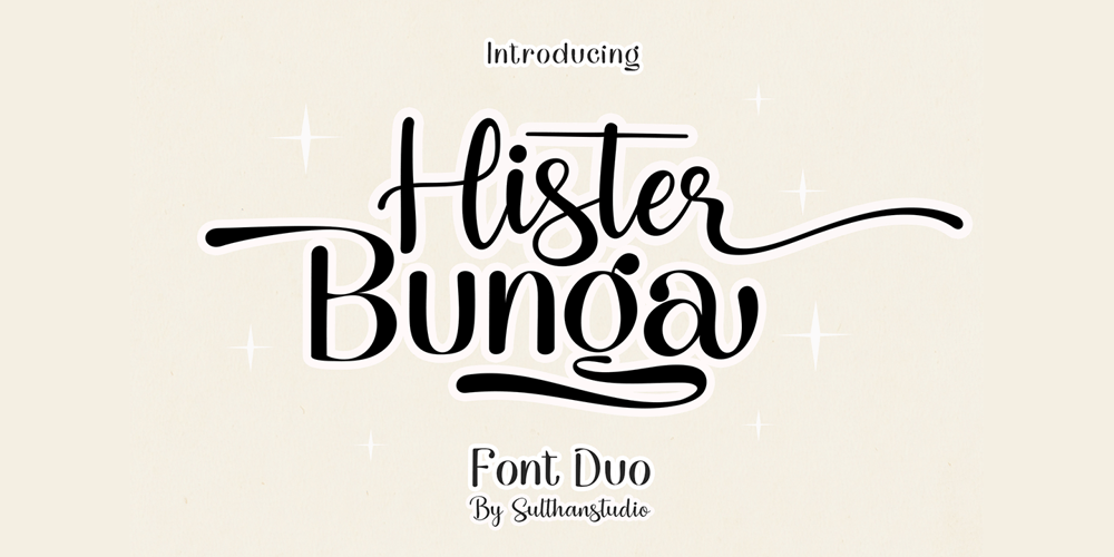 Hister Bunga 1 font