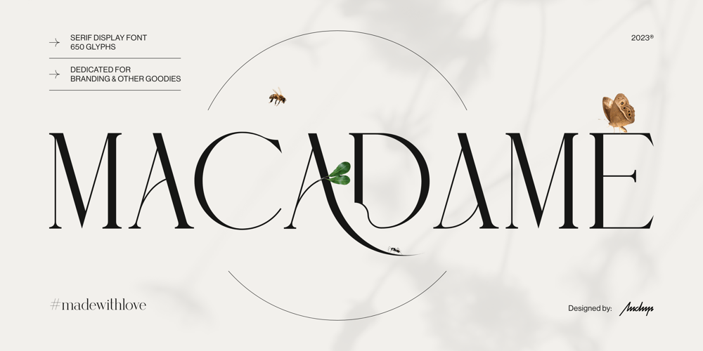 Macadame font