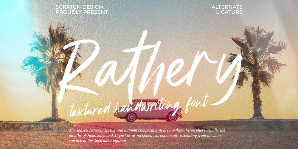 Rathery font