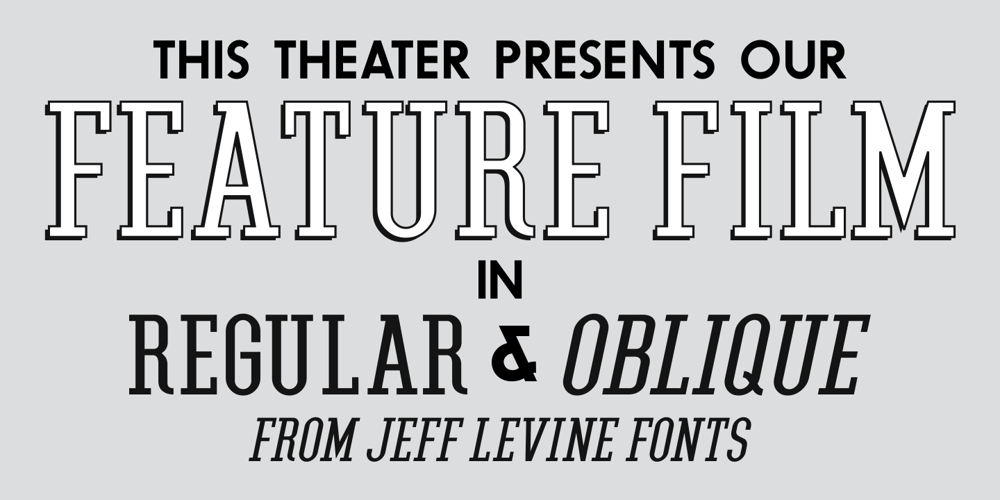 Feature Film JNL font