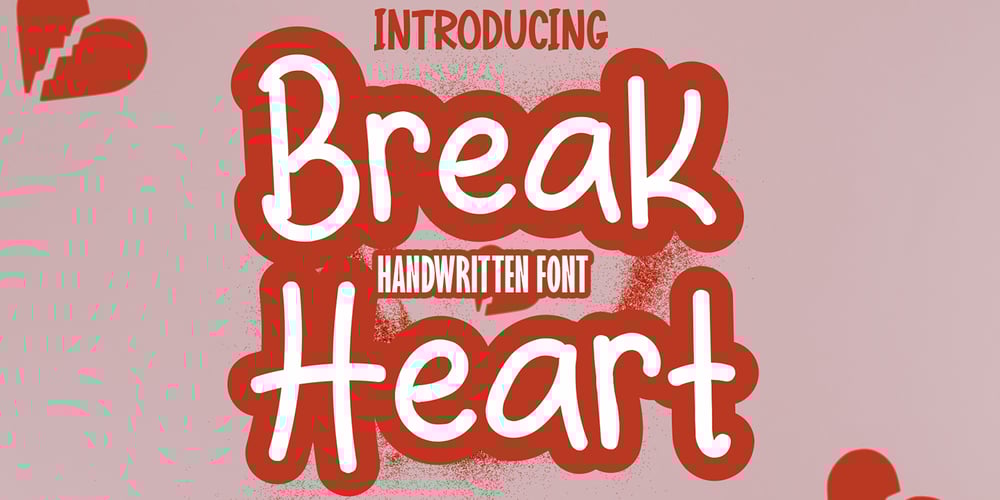 Break Heart Handwritten font