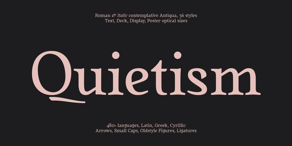Quietism font