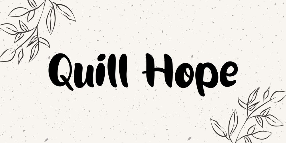 Quill Hope font