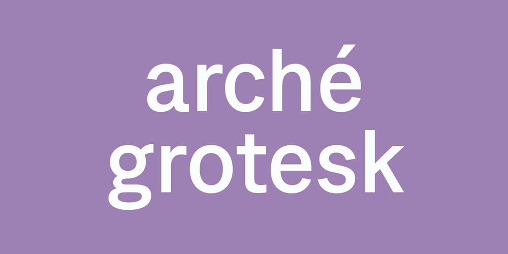 CF Arche Grotesk font