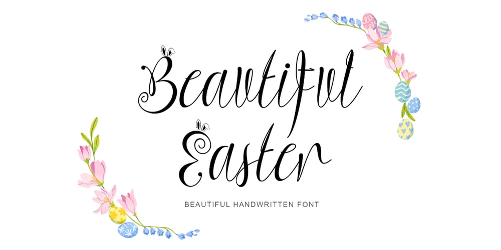 Beautiful Easter font