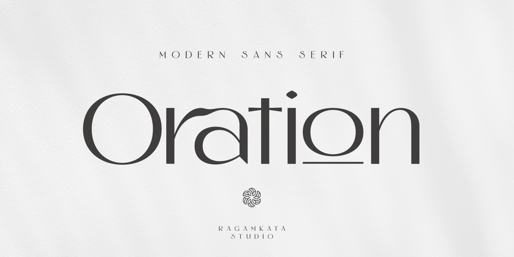 Oration font