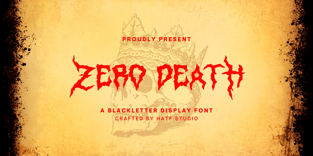 Zero Death font