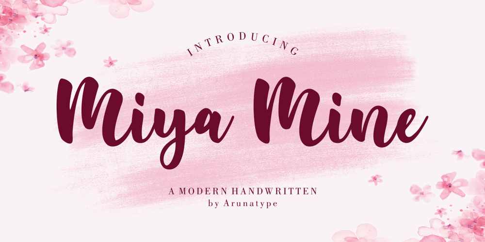 Miya Mine font