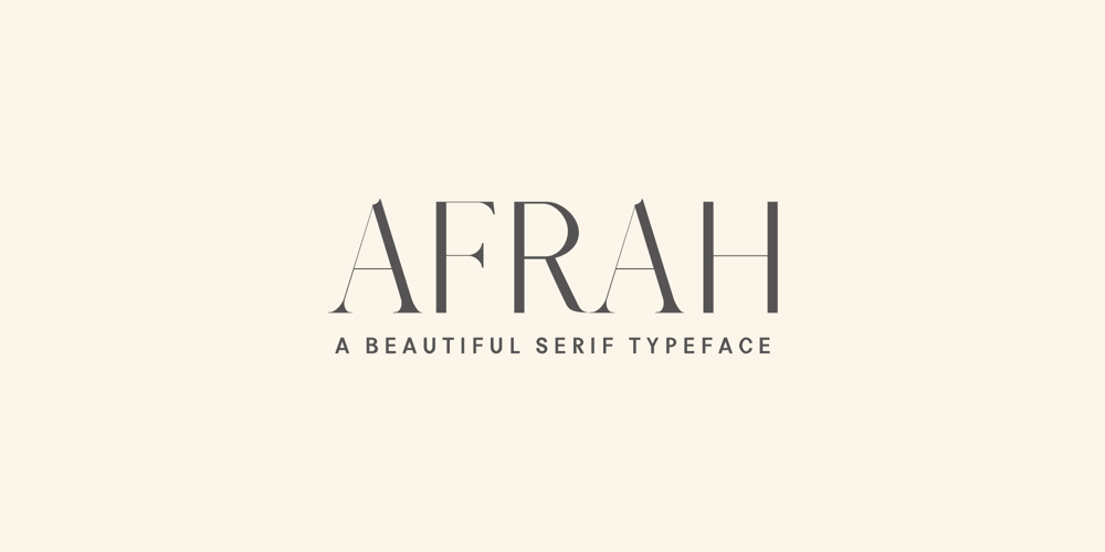 Afrah font