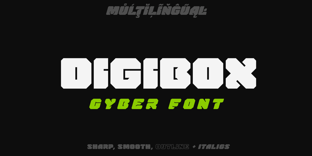 Digibox font