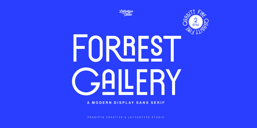 Forrest Gallery font