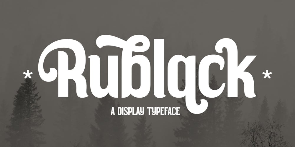 Rublack font