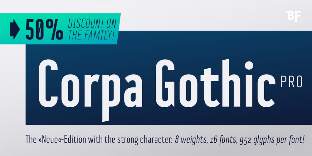 BF Corpa Gothic Pro font