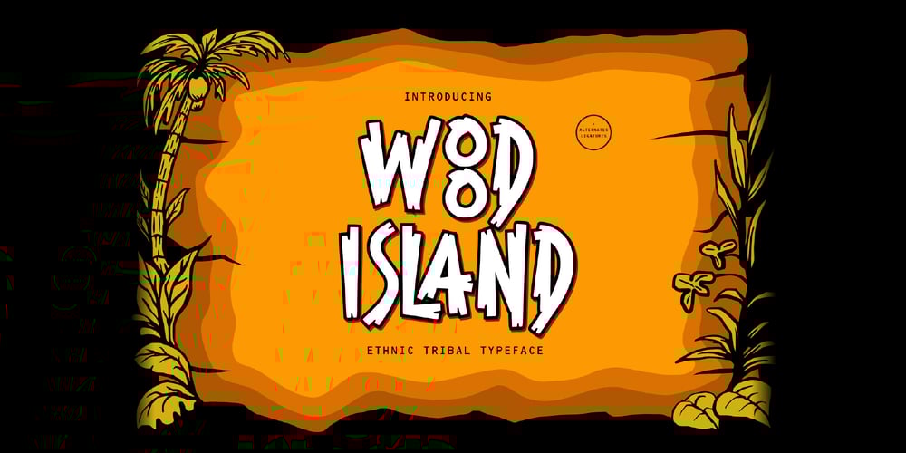 Wood Island font
