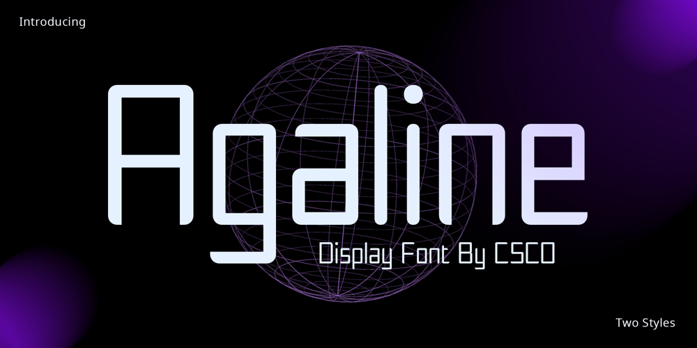 Agaline font