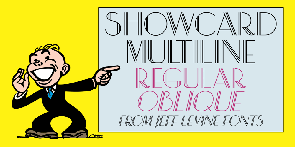 Showcard Multiline JNL font