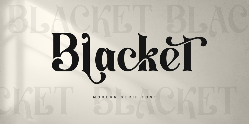 Blacket font