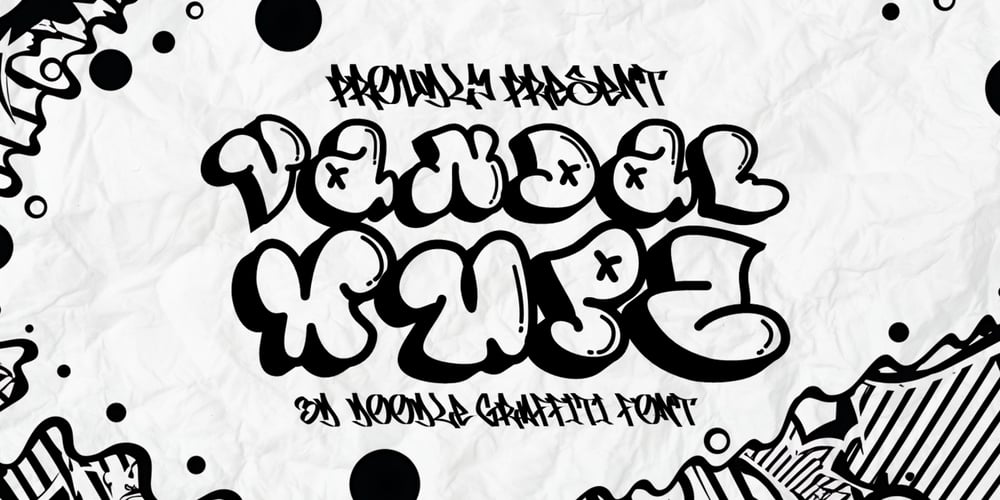 Vandal Wupz Doodle Graffiti font