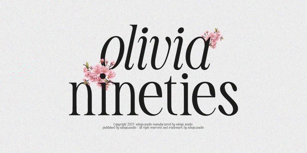 TBJ Olivia Nineties Elegant Serif font