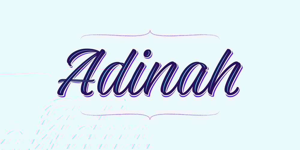 Adinah font