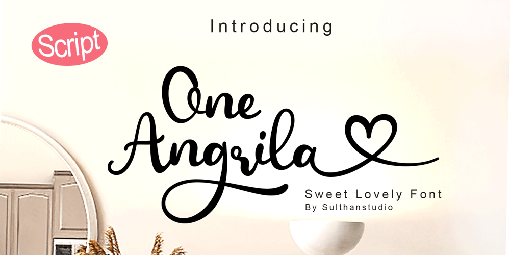 One angrila font