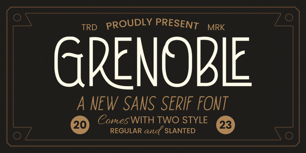 Grenoble font