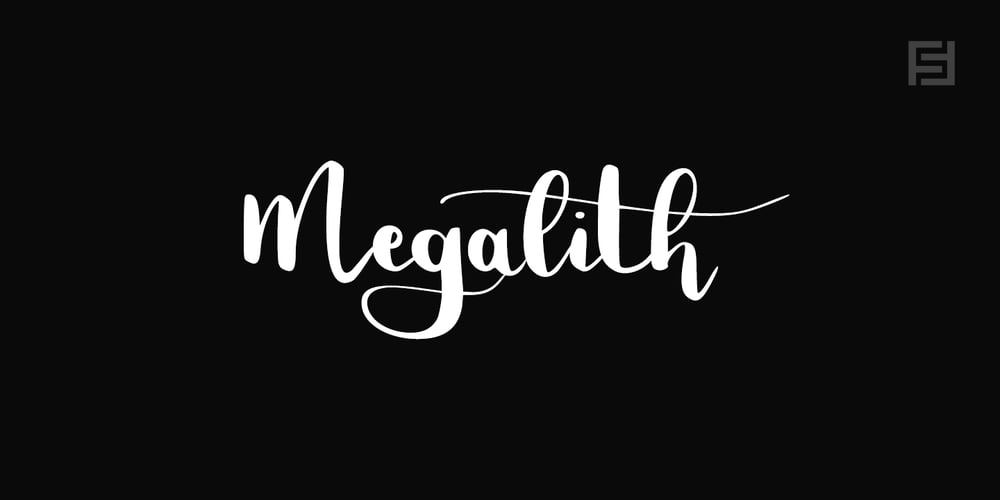 Megalith Script font