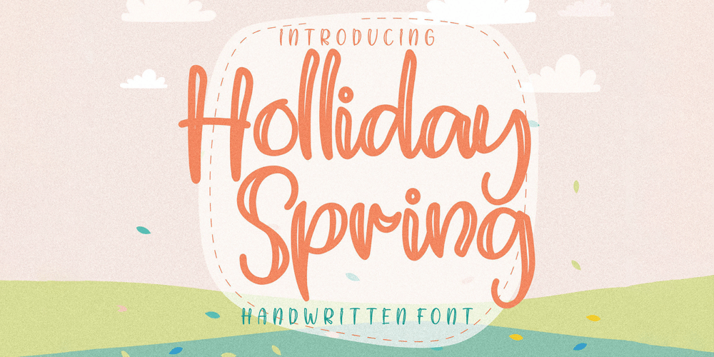 Holliday Spring font