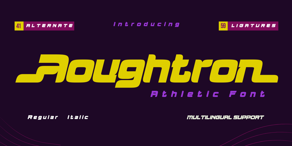 Aougtron font