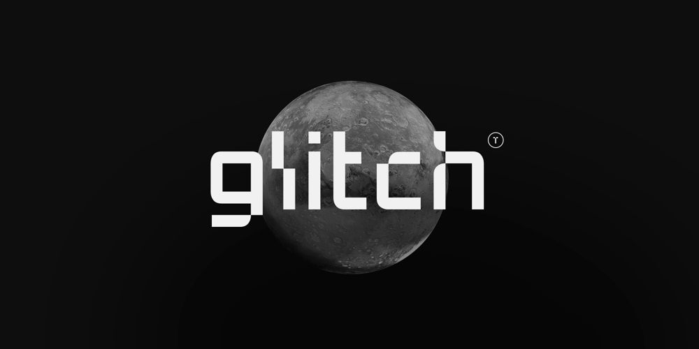 Glitch font
