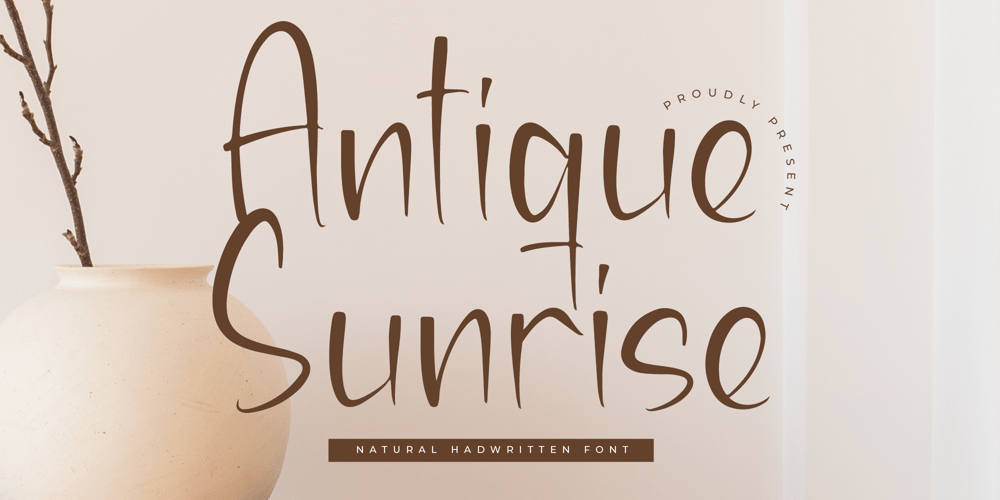 Antique Sunrise font