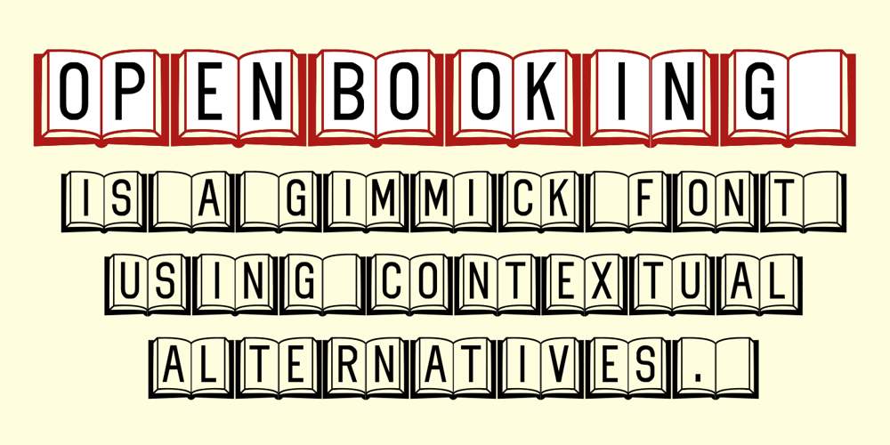 Open Book ING font