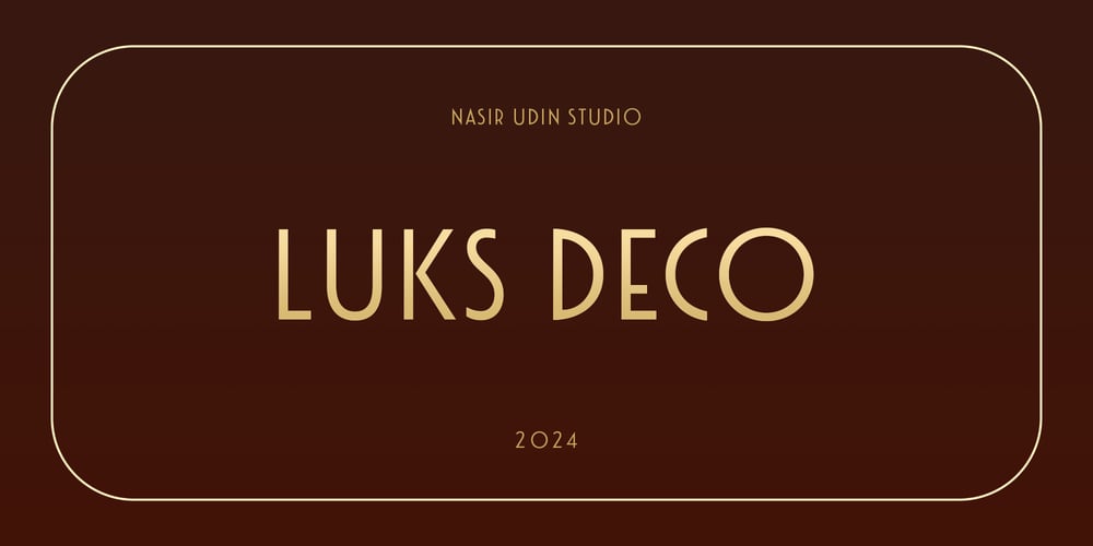 Luks Deco font