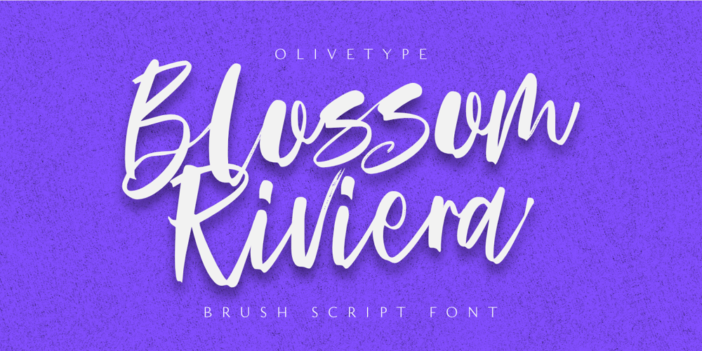 Blossom Riviera font