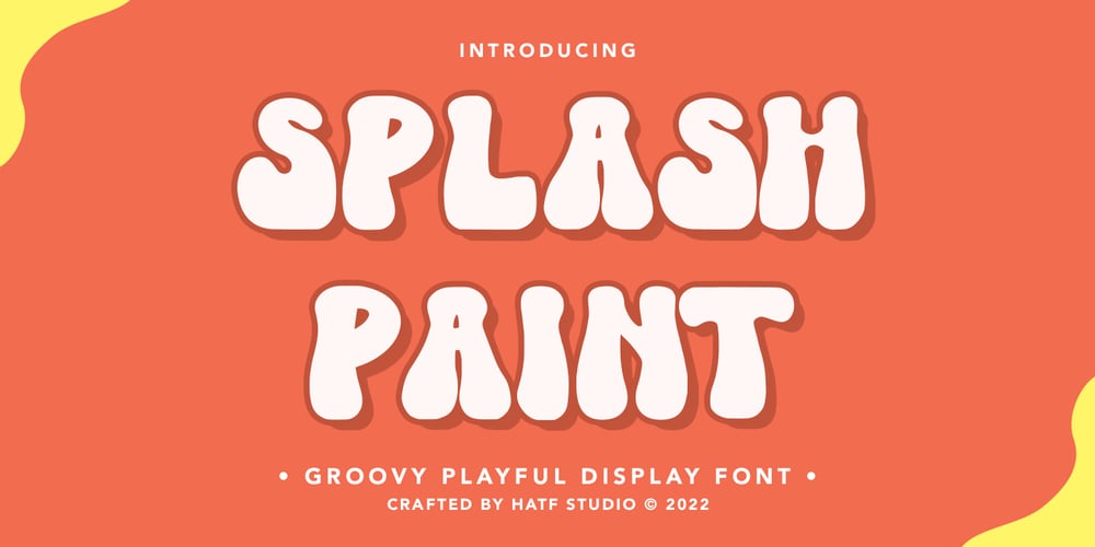 Splash Paint font