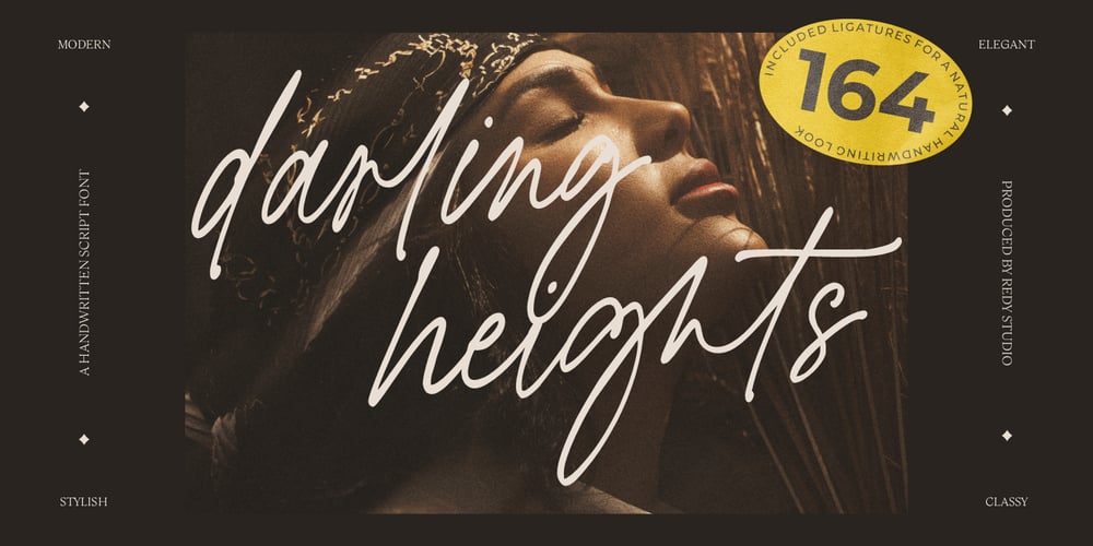 Darling heights font