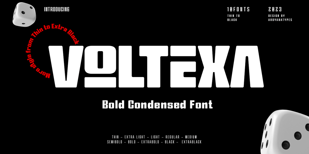Voltexa font