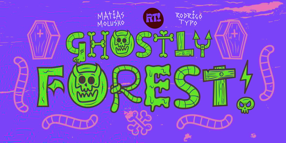 Ghostly forest font