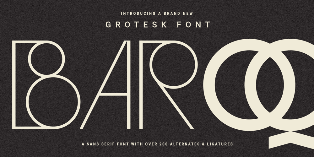 Baroque Grotesk font