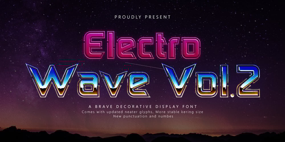 Electro Wave Vol.2 font
