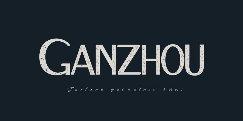 Ganzhou font