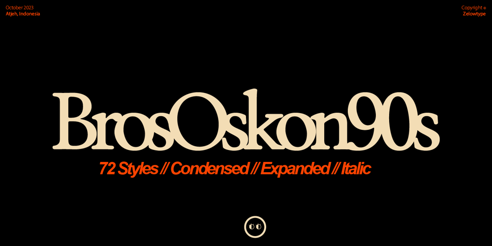 ZT Bros Oskon 90 s font