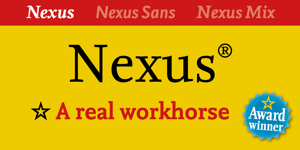 Nexus Serif Pro font