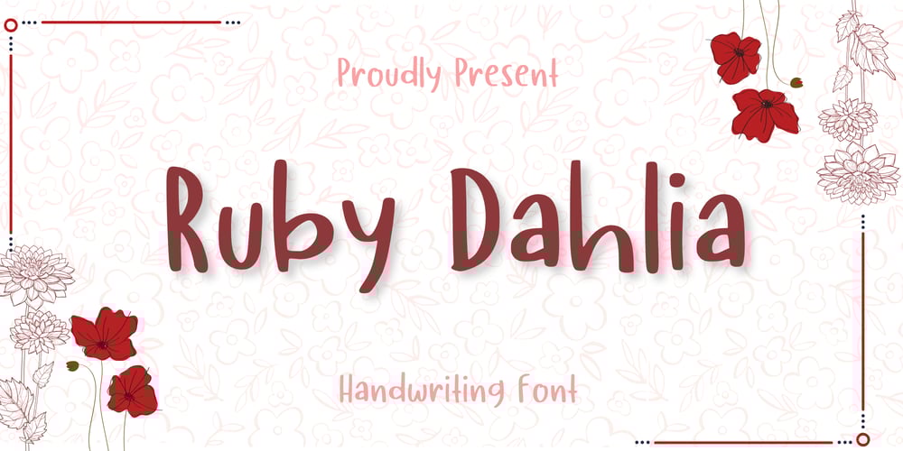 Ruby Dahlia font