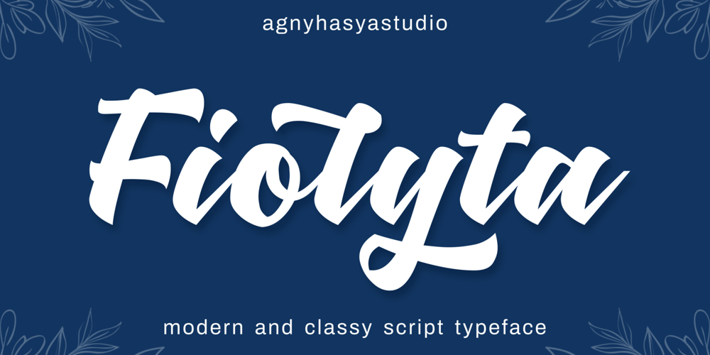 Fiolyta font