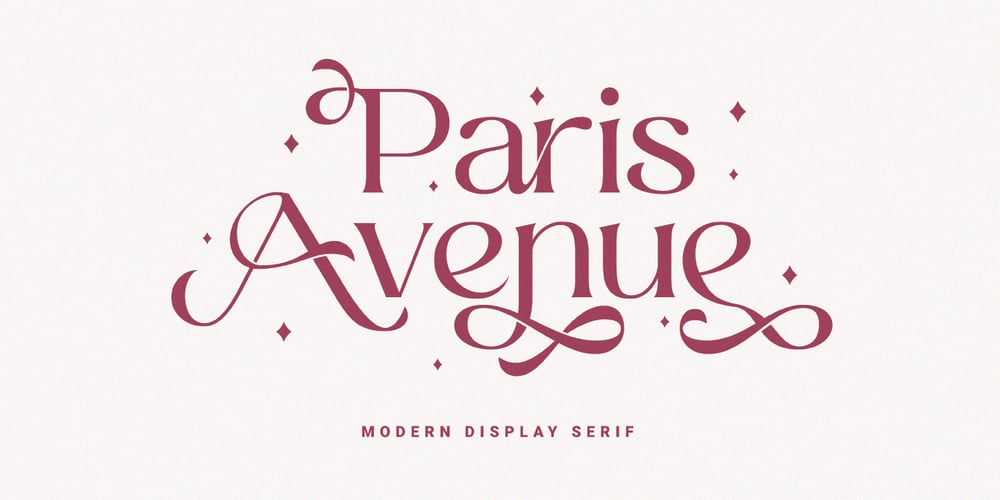 Paris Avenue font
