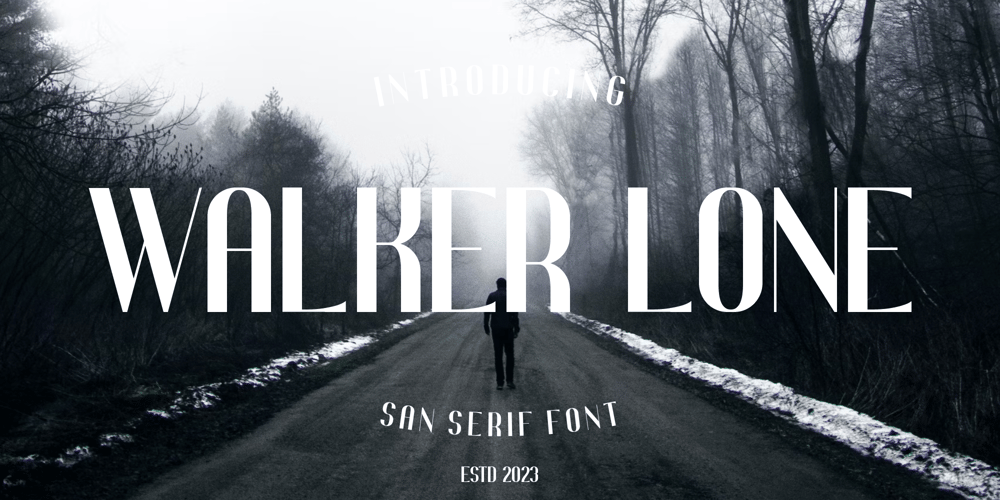 Walker Lone font